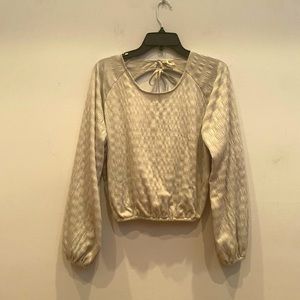 REWASH bishop sleeve sage green top